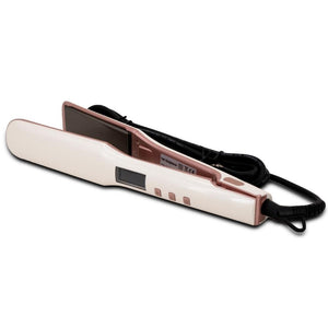 White and Pink Titanium Flat Iron